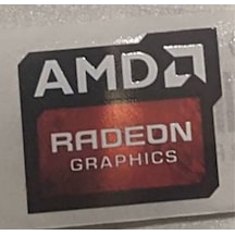 OEM Amd Radeon Graphics sticker Sticker Etiket D10