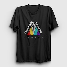 Presmono Unisex Evolve Imagine Dragons T-shirt Siyah