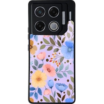 İnfinix Gt 20 Pro Çiçek Bahçesi Tasarımlı Glossy Telefon Kılıfı Çok Renkli