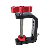 C Masaüstü Montaj Tutucu Lcd Monitörler Masası İçin 1/4inch İplik Deliği Alüminyum Kelepçeleri İle Kelepçe