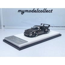 Mymodelcollect 1/64 Porsche 964 Rwb High Wing Chrome Pearl Gray 999 Limited