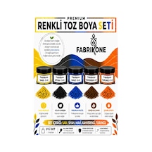 5'li Set Premium Parafin Soya Wax Toz Mum Boyası Hobi Seti - 5 Cc Sarı, Siyah, Mavi, Kahverengi, Turuncu Bkfab5srsmkht5g Karışık