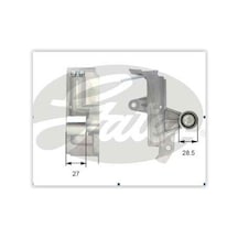 GATES T43028 Eksantrik Gergi Rulmanı Kütüklü - Tıtresım Amort Passat 96-05 -A4 00-08 1.8T 2.0