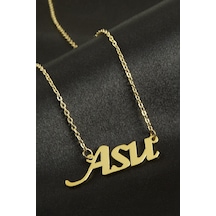 Asu - 919 - İsimli - Glblseme - Kolye -sarı altın
