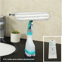 Reedark Ev İçi Kullanımlı Çift Taraflı Cam Temizleme Fırçası, Sprey Sulama, Sponge Ve Tarama Özellikli Dört İşlevli Temizlik Aleti Renkli Kutu Diğer