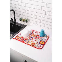Printex Bulaşık Matı Süper Emici Bulaşık Kurutma Örtüsü 45x36cm Katlanabilir Bulaşık Matı Spain Sili Diğer