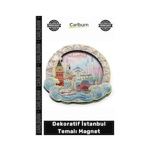 Magnet Kaliteli Dekoratif Turistik Hediyelik Eşya Buzdolabı Süsü Tasarım İstanbul Temalı Magnet