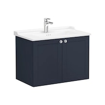VitrA Root Classic Kapaklı Lavabo Dolabı 80 Cm Mat Lacivert Klasik Lavabo Dahil 68727 Diğer