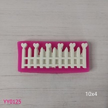Yy0125 Uçları Kalpli Çit Silikon Kalıp