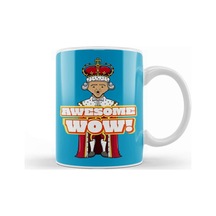Awesome Wow King George Kupa Bardak Porselen Karışık
