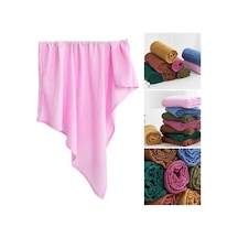 Kahverengi Wrap Bebek Banyo Havlusu İyi Emicilik Ter Havlusu Yumuşak Yenidoğan Yumuşak Gazlı Bez Banyo Havlusu Banyo İçin Kahverengi