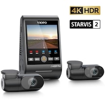 Viofo A229 Pro 3 Kameralı Ön-iç-arka 4k+2k+1080p Hdr Sony Starvis 2 Wifi Gps Li Araç Kamerası