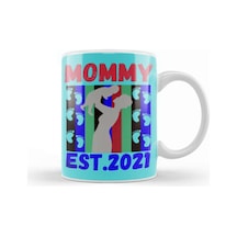 Best Mom Mommy Est Flower Mothers Day 2021 Kupa Bardak Porselen Karışık