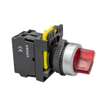 Gwest A5 - 01xd-24 Işıklı Kalıcı Mandal Buton 1nc Kırmızı 10 Adet
