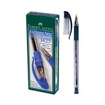 Faber Castell 1425 Iğne Uçlu Tükenmez Kalem Mavi 10 Lu Paket