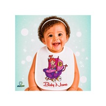 Kişiye Özel Çakıl Keten Bebek Mama Önlüğü Yumuşak - Emici - Yıkanabilir - Özel Tasarım P079 Çok Renkli