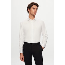 D'S Damat Ds Damat Slim Fit Beyaz Düz Gömlek 5he02sg00024m 801