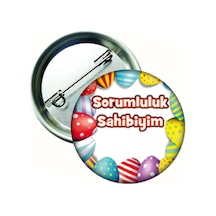 Panayiri Sorumluluk Sahibiyim Öğrenci Rozeti Çok Renkli