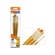 Daler Rowney Simply Gold Taklon Synthetic 4Ü Fırça Seti Kod:401