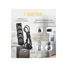 Vikomulti-let 4 Lü 1-15 Metre Arası Çocuk Korumali 3x2.5 % Yüz Tam Bakır Ttr Kablolu Uzatma Seyyar Markanin Özel Üretimi Orijinal Tse Fişli Bakir Kablolu 1 Metre - 895082696 1 Metre - 895082696 1 - 2 M