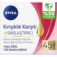 Nıvea Kırışıklık Karşıtı + Sıkılaştırıcı Yaş 45+ Yüz Bakım Kremi 50 Ml X 3 Adet