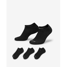 Nike Everyday Plus Cushion Sx6889-010 Antrenman No-show Çorapları 3 Çift Sıyah