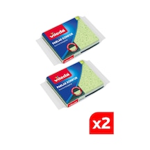 Vileda 2 Paket 2'li Parlak Konfor Düz Bulaşık Süngeri Yeşil