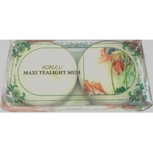 Mum Maxi Tealight 2'li Kokulu Uzun Süreli Işık Ve Sıcaklık Keyfi Beyaz