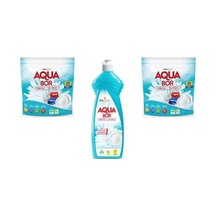 Aquabor Doğal Mineralli Tablet + Bulaşık + Tablet Set 0.75 LT - 2.5 LT - 12 KG