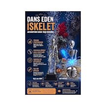 3d Baskı Gri Dans Eden İskelet Akvaryum Hava Taşı 18,5 Cm