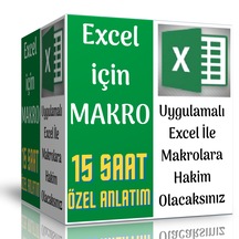 Excel için Makro Eğitim Seti 15 Saat Özel Anlatım
