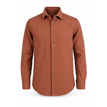 Trender Keten Camel Erkek Gömlek 27kmt8000011