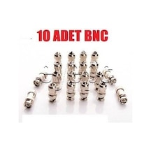 10 Adet Metal Bnc Konnektör Connektör Sıkmalı
