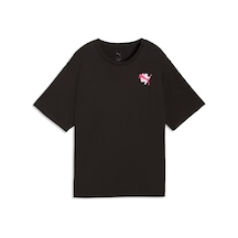 Puma Cat Graphıc Kadın Antrenman Tişörtü 528490 01 Siyah