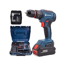 Prohummer Ph344 Professional 21v 3ah Çift Vitesli Metal Mandren Vidalama Matkap Seti