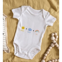 Bitmeyenkartus Bk Kids Annem Babam Ben Tasarımlı Bebek Body Zıbın - Model 1