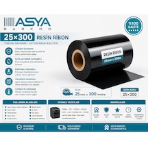 25mm X 300 Metre Resin Ribon