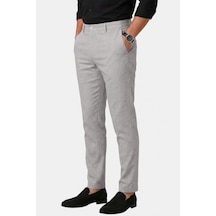 Deep Sea Deepsea Taş Likralı Keten Dokulu Pamuklu Erkek Pantolon Nefes Alan Yazlık Modern Kesim 2600705
