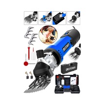 Alman 9900 W Devir Ayarlı Çift Soğutmalı Koyun Kırpma Kırkma Makinesi + 2 Adet Üst Bıçak