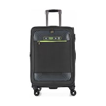 Ççs 620 Kumaş Orta Boy Valiz Gri Mavi