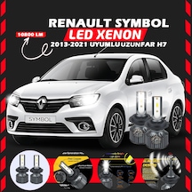 Renault Symbol 2013-2021 Uzun Far Uyumlu Şimşek Etkili Led Xenon Premium Series H7