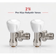Eca 2'li Pex Köşe Radyatör Vanası Rv3 602120721