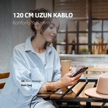 Lexroo Alumicable İphone İle Uyumlu Şarj Kablosu - Uzay Grisi 2dk16ug