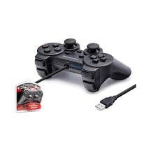 Pc Uyumlu Kablolu Usb Gamepad Oyun Kolu - Siyah Hd302