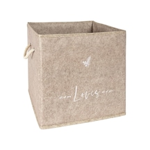 Sas Haus  Keçe Raf Organizer Düzenleyici Sepet 30X30X30 CM Kahverengi