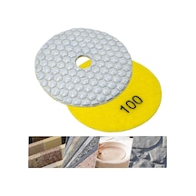 6551 Granit Mermer Taş Parlatma Polisaj Ped 100 Mm - 100 Kum