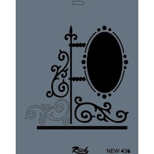New Seri N-436 Stencil 35x25 Cm