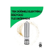 Faf Hazneli Elektrikli Tuz Karabiber Öğütücü Pilli Taşınabilir Mutfak Ai Tek Renk