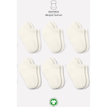 Bistyle 6lı Basic Sneakers Soket Çorap 6109 Ekru 001