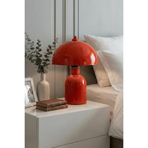 Tr Luna Abajur, Bohem Masa Lambası Ve Salon Oturma Odası Aydınlatması - Turuncu - 25 Cm Modern Dekoratif Masa La Genel
